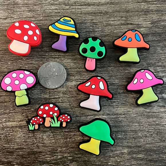 CROCS Accessories Jibbitz Bright Mushrooms 2 Set Of 9 Crocs Similar